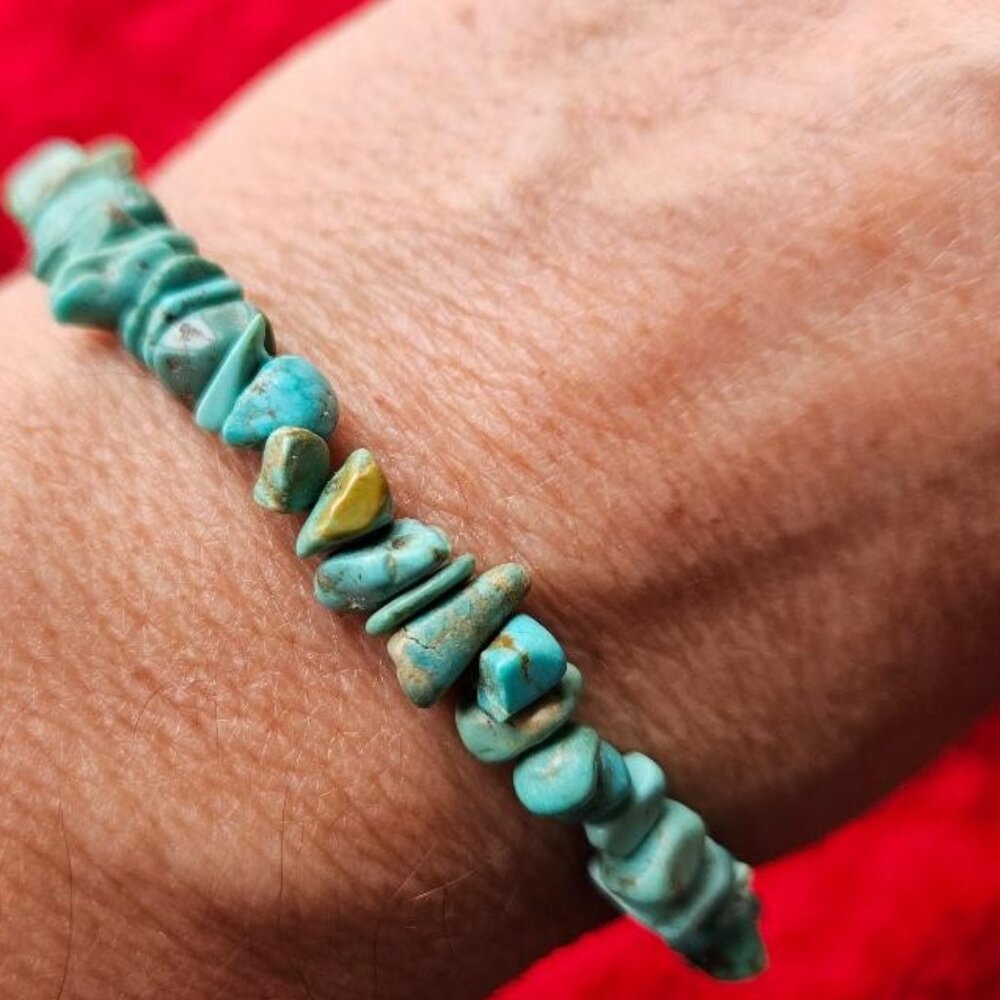 SS Turquoise Journey of Faith Bracelet by Peyote Bird - Picture 2 of 14